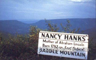Devil's Seat - Saddle Mountain, West Virginia WV Postcard