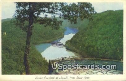 Scenic Overlook - Hawk's Nest State Park, West Virginia WV Postcard