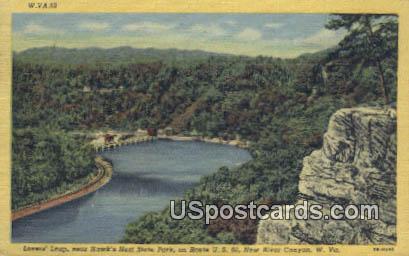 Lover's Leap - New River Canyon, West Virginia WV Postcard