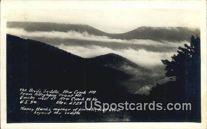 Real Photo - Devil's Saddle - Allegheny Front, West Virginia WV Postcard