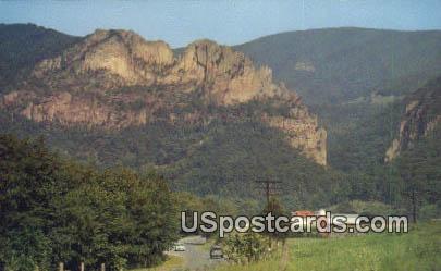 Seneca Rocks - Monogahela National Forest, West Virginia WV Postcard
