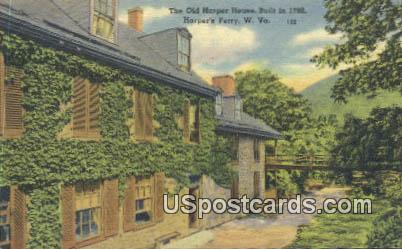 Old Harper House, 1780 - Harpers Ferry, West Virginia WV Postcard