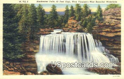 Blackwater Falls - Davis, West Virginia WV Postcard