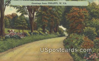Philippi, West Virginia Postcard      ;      Philippi, WV