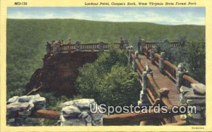 Lookout Point - West Virginia State Forest Park Postcards, West Virginia WV Postcard