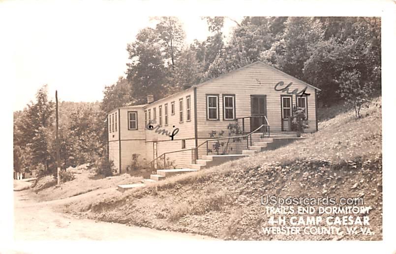 Trail's End Dormitory - Webster County, West Virginia WV Postcard