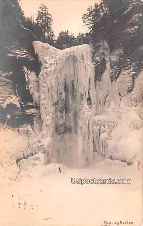 Ice Falls - Mecklenburg, Wyoming WY Postcard