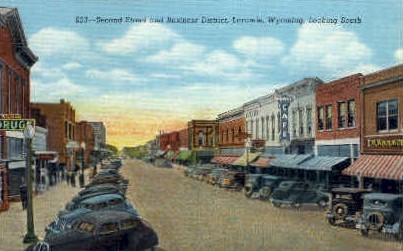 Second St. - Laramie, Wyoming WY Postcard