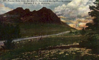 Powder River Pass - Big Horn Mountains, Wyoming WY Postcard