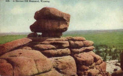 A Sheman Hill Monument - Misc, Wyoming WY Postcard