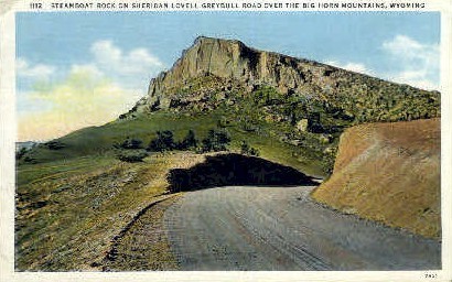 Steamboat Rock - Big Horn Mountains, Wyoming WY Postcard