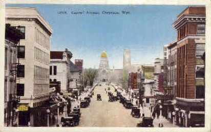 Capitol Ave. - Cheyenne, Wyoming WY Postcard