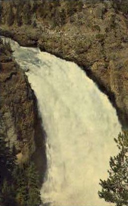 Upper Falls, Grand Canyon - Yellowstone National Park, Wyoming WY Postcard