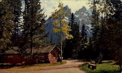 Cottages, Jenny Lake Lodge - Jackson Hole, Wyoming WY Postcard