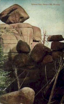 Balanced Rock - Sherman Hill, Wyoming WY Postcard