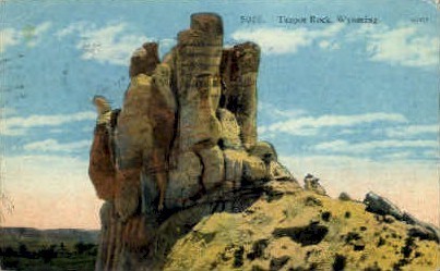 Teapot Rock - Teapot Dome, Wyoming WY Postcard