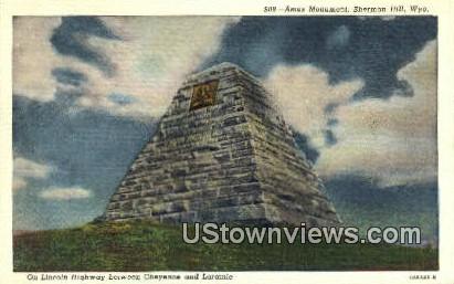 Ames Monument - Sherman Hill, Wyoming WY Postcard