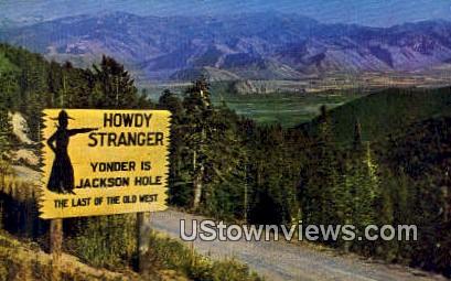 Teton Pass - Jackson Hole, Wyoming WY Postcard
