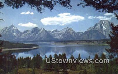 Jackson Lake, Wyoming, WY Postcard