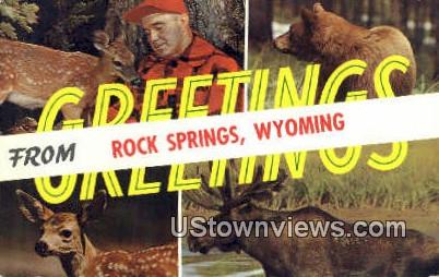 Rock Springs, Wyoming, WY Postcard