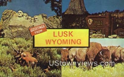 Lusk, Wyoming, WY Postcard
