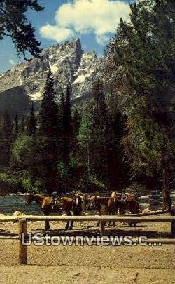Grand Teton Peak - Grand Teton National Park, Wyoming WY Postcard