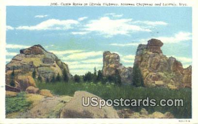 Castle Rock - Laramie, Wyoming WY Postcard
