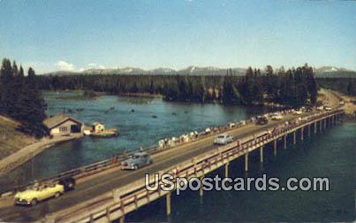 Fishing Bridge - Yellowstone National Park, Wyoming WY Postcard