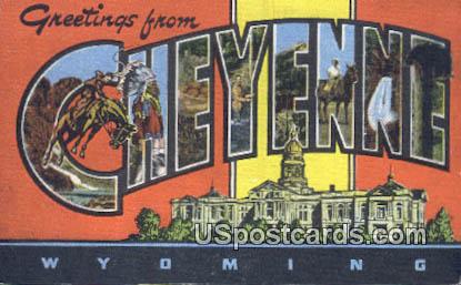 Cheyenne, Wyoming Postcard      ;      Cheyenne, WY