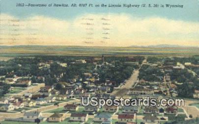 Lincoln Highway - Rawlins, Wyoming WY Postcard