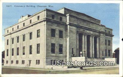 Consistory Building - Cheyenne, Wyoming WY Postcard