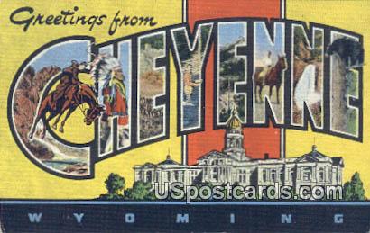 Cheyenne, WY Postcard       ;      Cheyenne, Wyoming