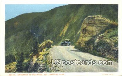 Hoo Doos - Yellowstone Park, Wyoming WY Postcard