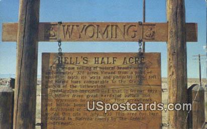 Hell's Half Acre - Casper, Wyoming WY Postcard