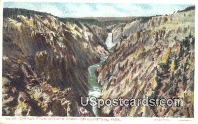 Canyon - Yellowstone Park, Wyoming WY Postcard