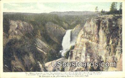 Grand Canyon - Yellowstone Park, Wyoming WY Postcard