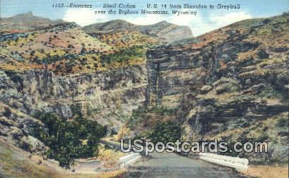 Shell Canon - Bighorn Mountain, Wyoming WY Postcard