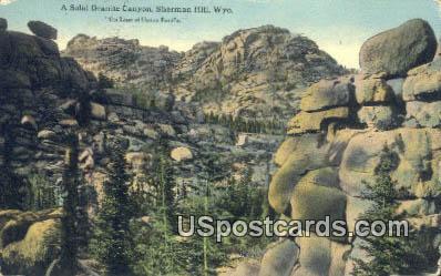 Solid Granite Canyon - Sherman Hill, Wyoming WY Postcard