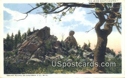 Squaw Rocks - Sherman Hill, Wyoming WY Postcard