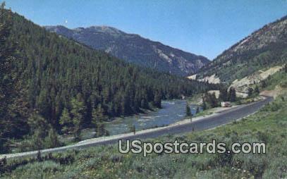 Snake River Canyon, Wyoming Postcard      ;      Snake River Canyon, WY