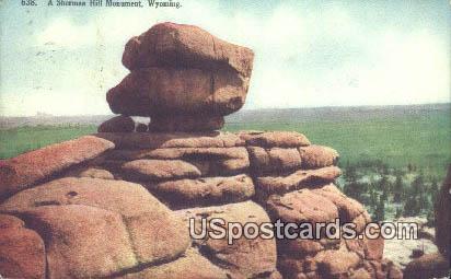 Monument - Sherman Hill Monument, Wyoming WY Postcard