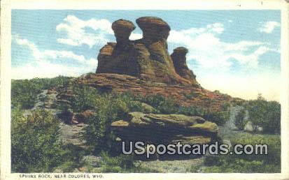 Sphinx Rock - Colores, Wyoming WY Postcard