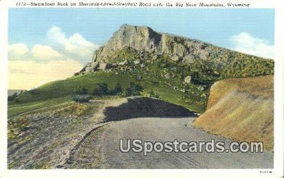 Steamboat Rock - Big Horn Mountains, Wyoming WY Postcard
