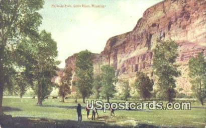 Pallisade Park - Green River, Wyoming WY Postcard