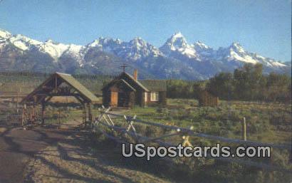 Chapel of the Transfiguration - Grand Teton National Park, Wyoming WY Postcard