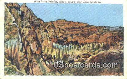 Painted Cliffs - Hells Half Acre, Wyoming WY Postcard