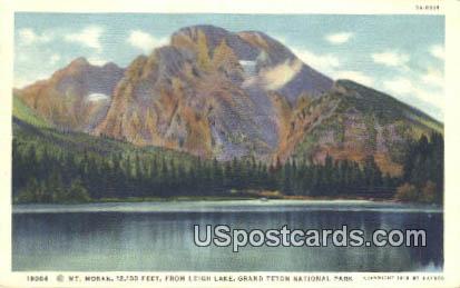 Leigh Lake - Grand Teton National Park, Wyoming WY Postcard
