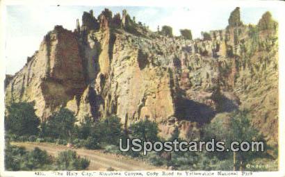 Holy City, Shoshone Canyon - Yellowstone National Park, Wyoming WY Postcard