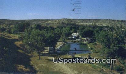 Fountain of Youth - Thermopolis, Wyoming WY Postcard