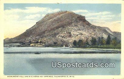 Monument Hill - Thermopolis, Wyoming WY Postcard